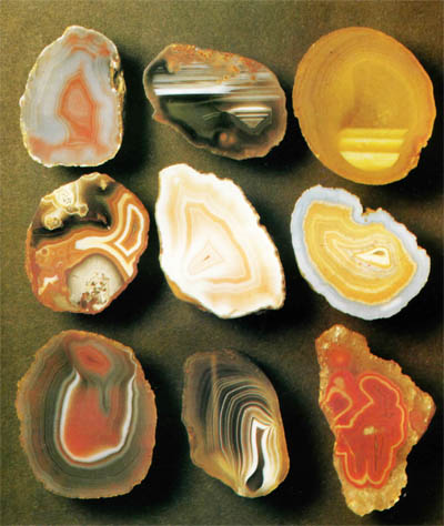 Agates sciées