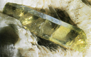 Cristal d'apatite