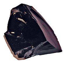 Obsidienne cassure conchoïdale