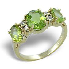 Bague olivine