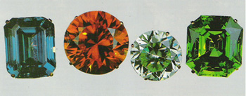 Zircons taillés